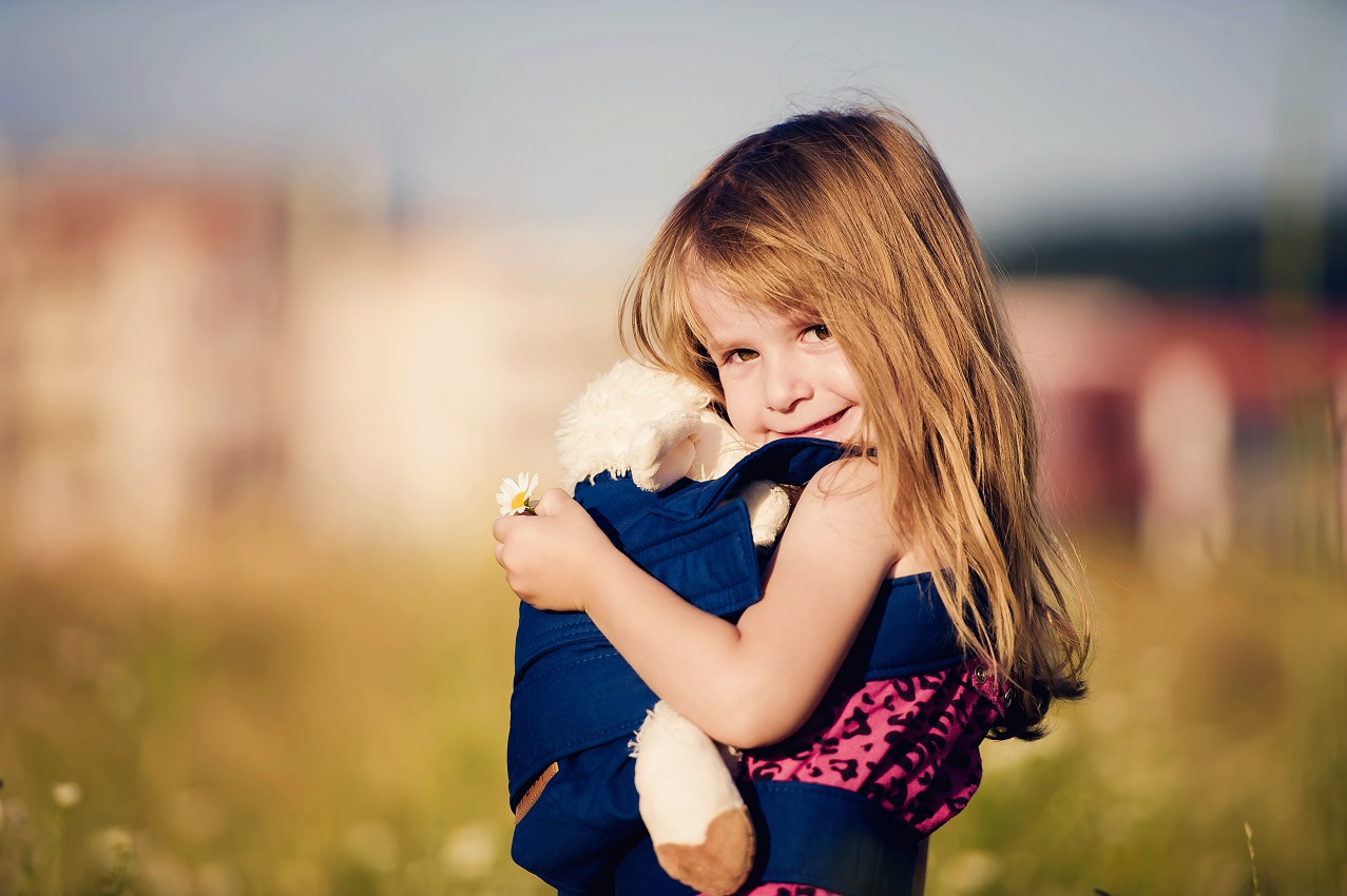 Kangura portabebés Mini Marsupi mochila de juguete Azul