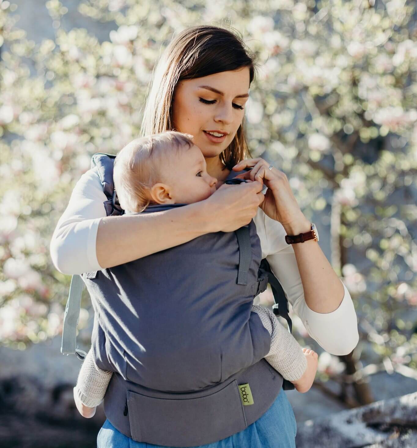 Kangura portabebés Mochila Evolutiva Portabebé Boba X Grey