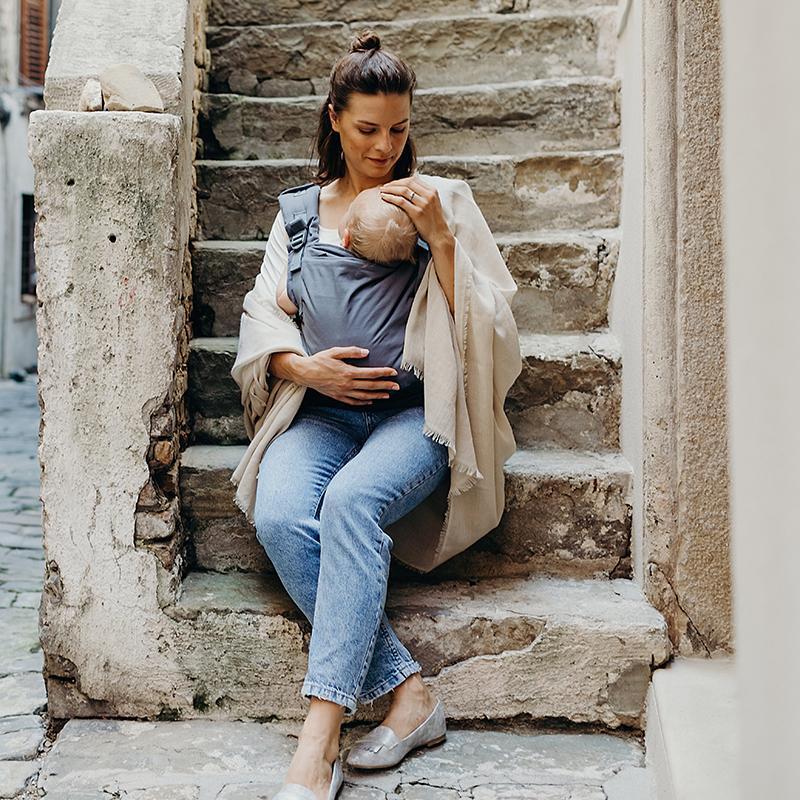 Kangura portabebés Mochila Evolutiva Portabebé Boba X Grey