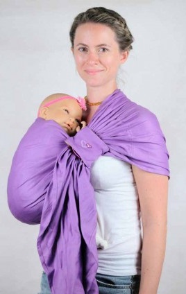 Kangura portabebés Bandolera portabebé Ling Ling d'amour Orchidée