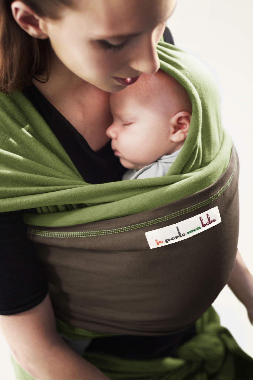 Kangura portabebés Fular portabebé Love Radius PISTACHIO, Brown