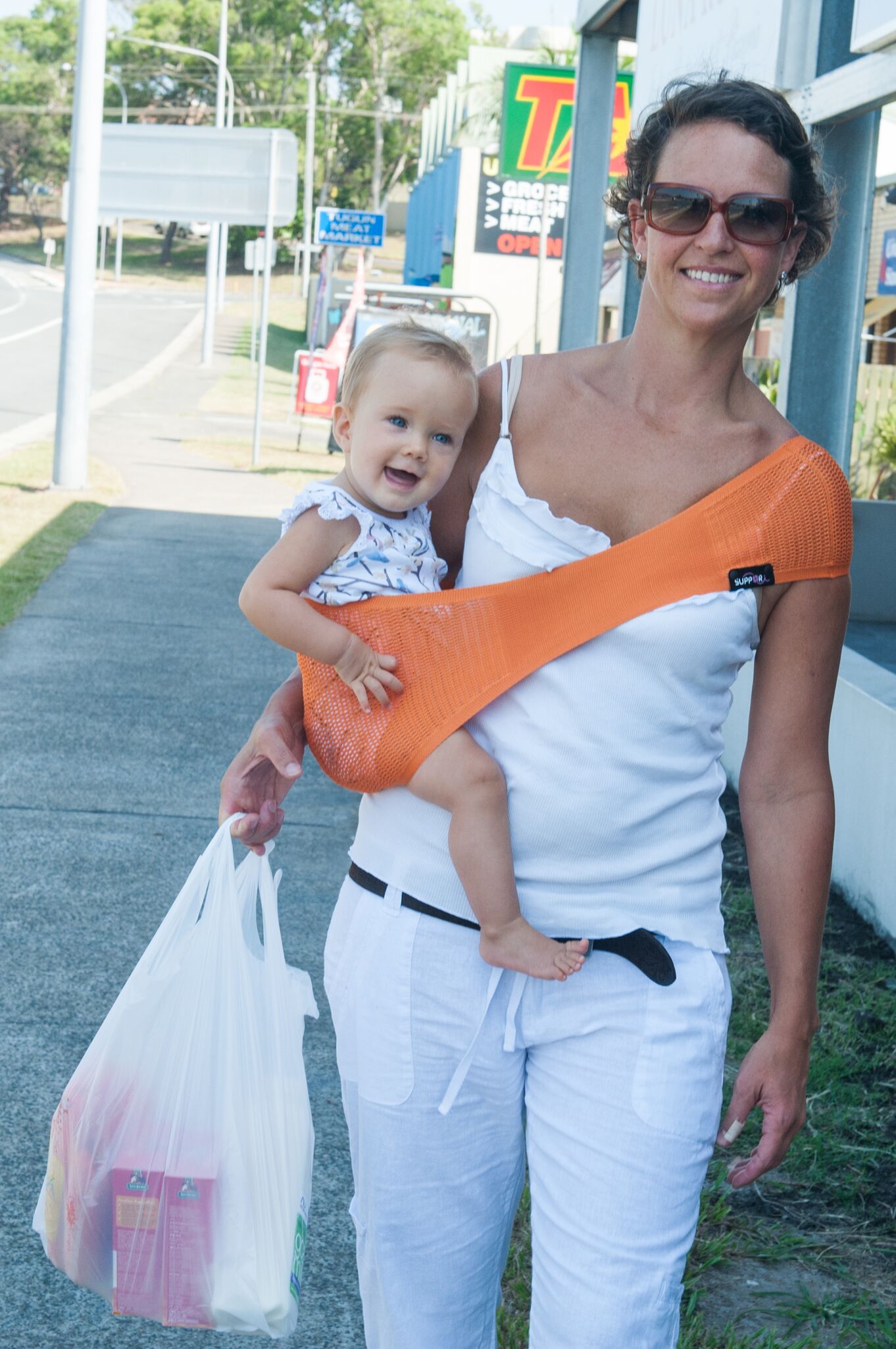 Kangura portabebés Portabebé Suppori Naranja