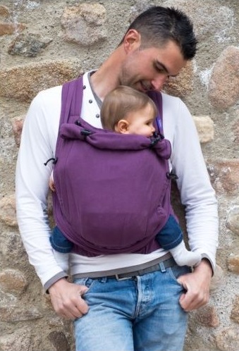 Kangura portabebés Portabebé mei tai Néobulle Evolu'Bulle Prune