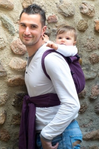 Kangura portabebés Portabebé mei tai Néobulle Evolu'Bulle Prune