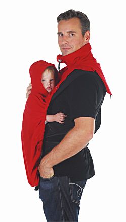 Kangura portanadons Cobertor de porteig polar Hoppediz Rojo