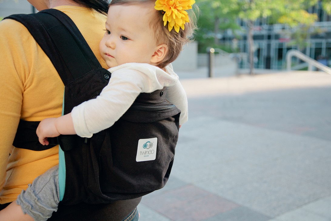 Kangura portabebés TwinGo Mochila Portabebés 3en1 Gemelar / Tándem Original Black